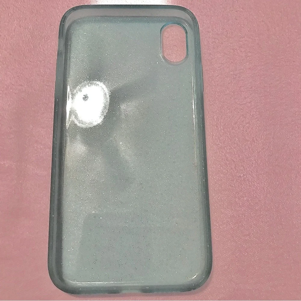 Apple IPhone Protective Silicone Back Cover Green Glitter Case